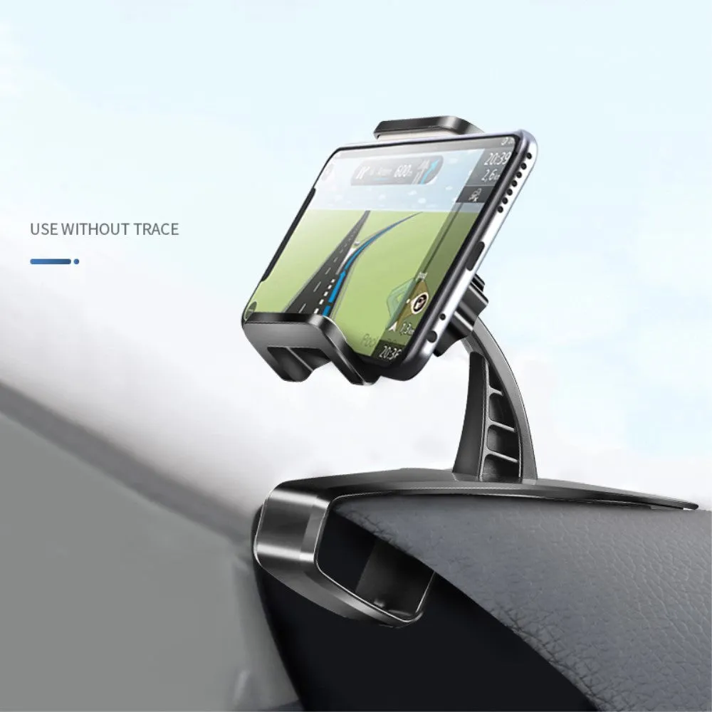 3 in 1 Car GPS Smartphone Holder: Dashboard / Visor Clamp   AC Grid Clip for Wiko Sunny 3 mini (2018) - Black