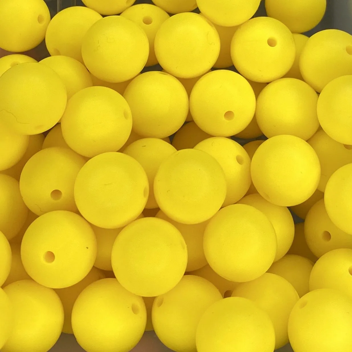 Bright Yellow 15mm Round