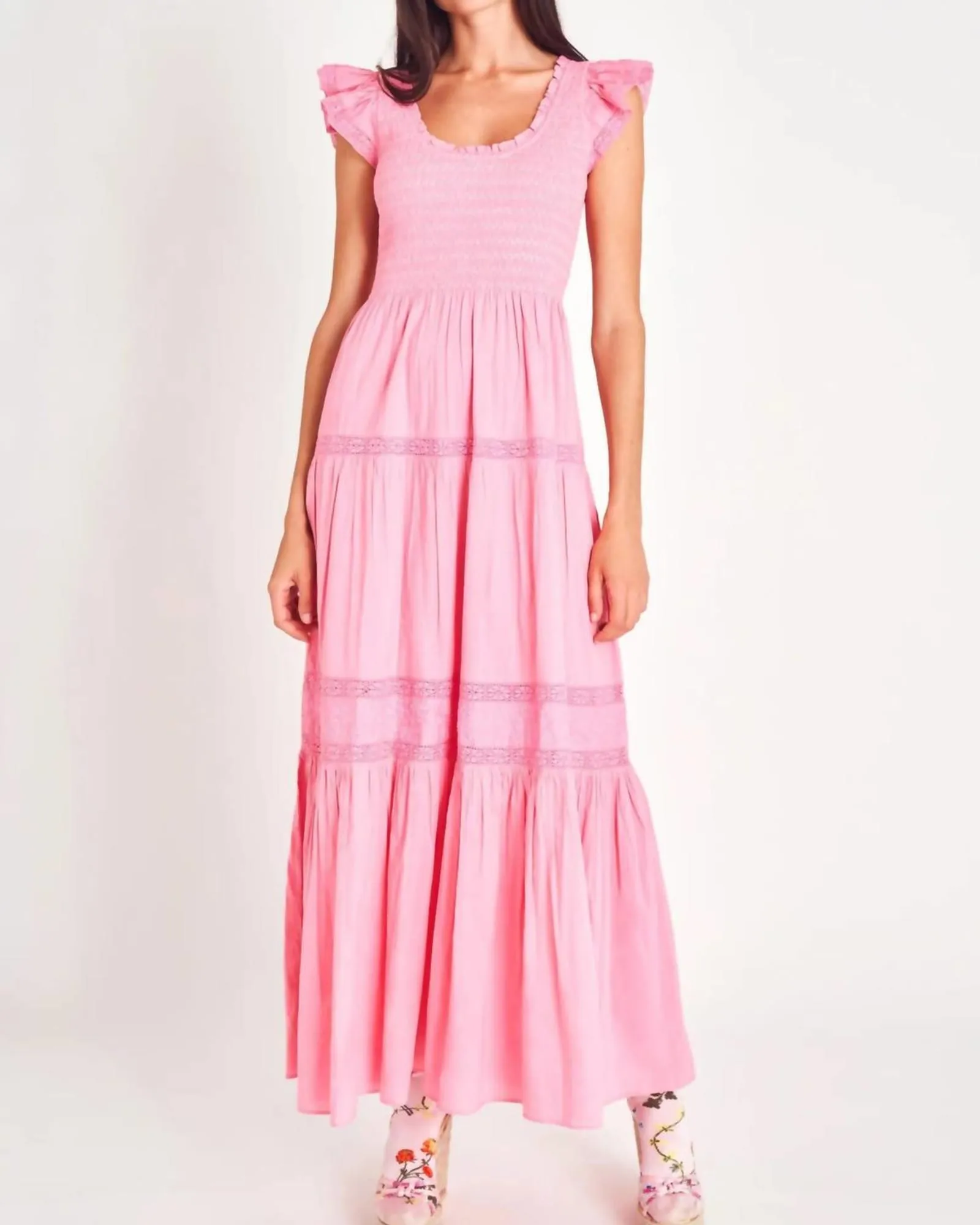 Chessie Maxi Dress in Vivid Pink | Vivid Pink