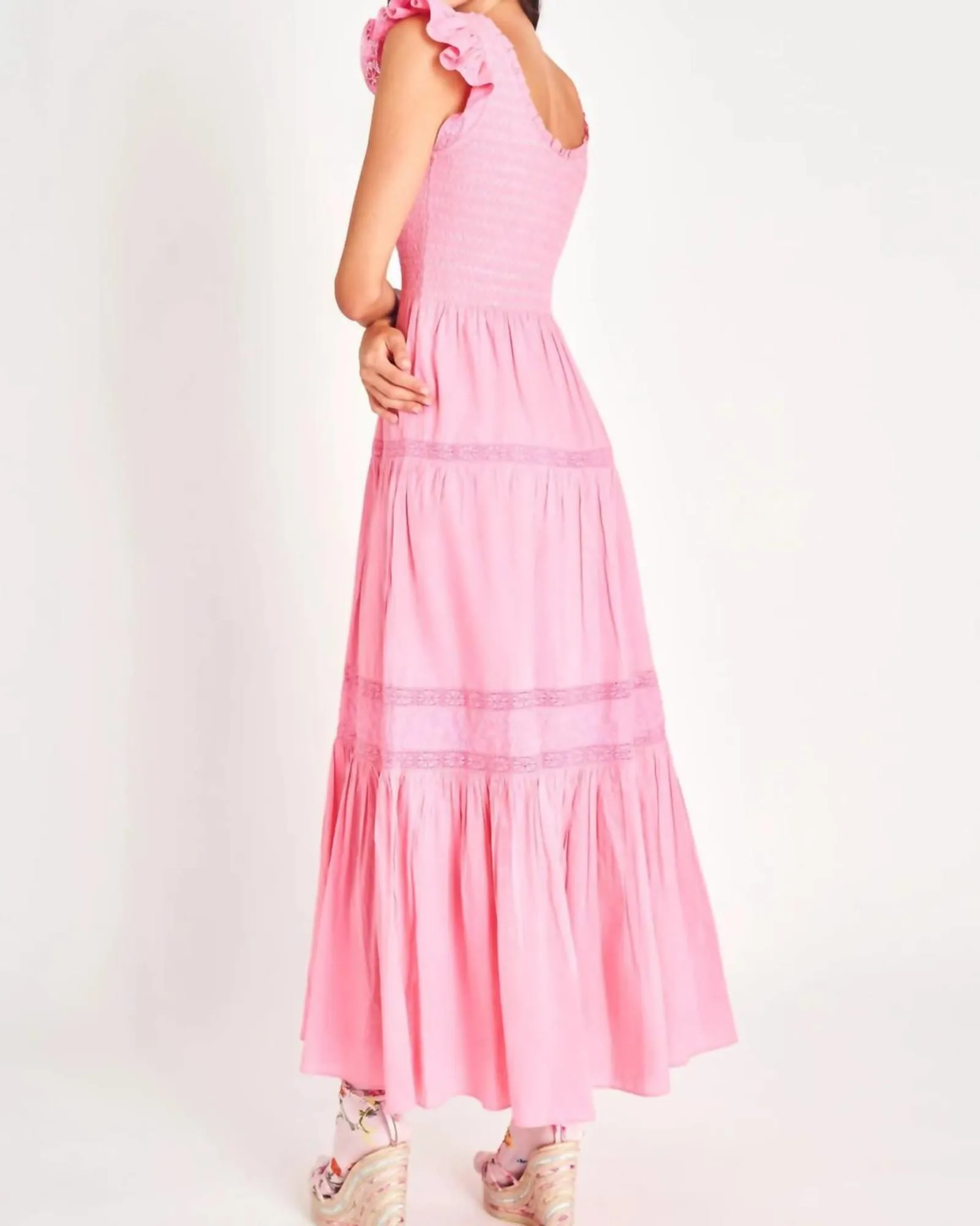 Chessie Maxi Dress in Vivid Pink | Vivid Pink