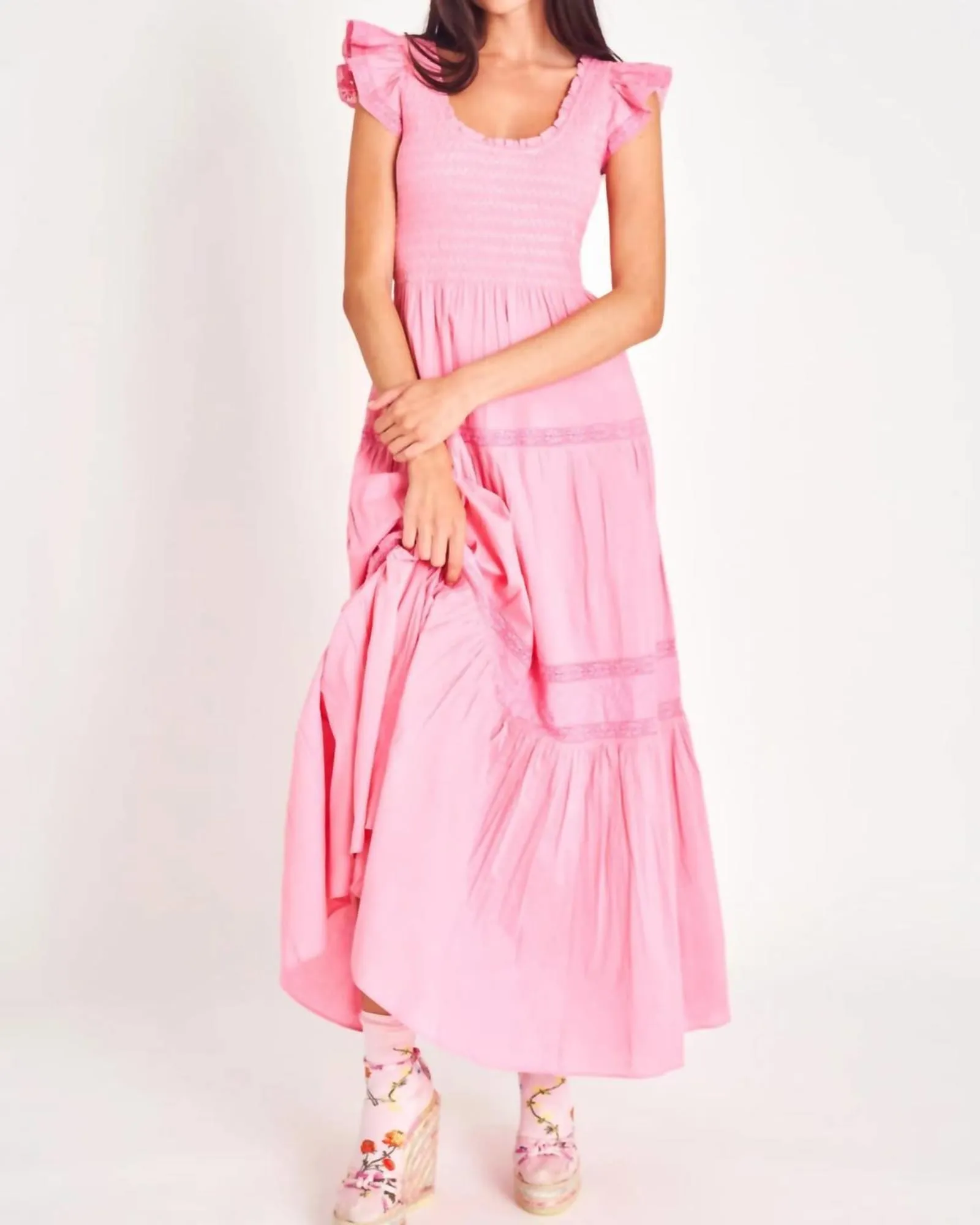 Chessie Maxi Dress in Vivid Pink | Vivid Pink