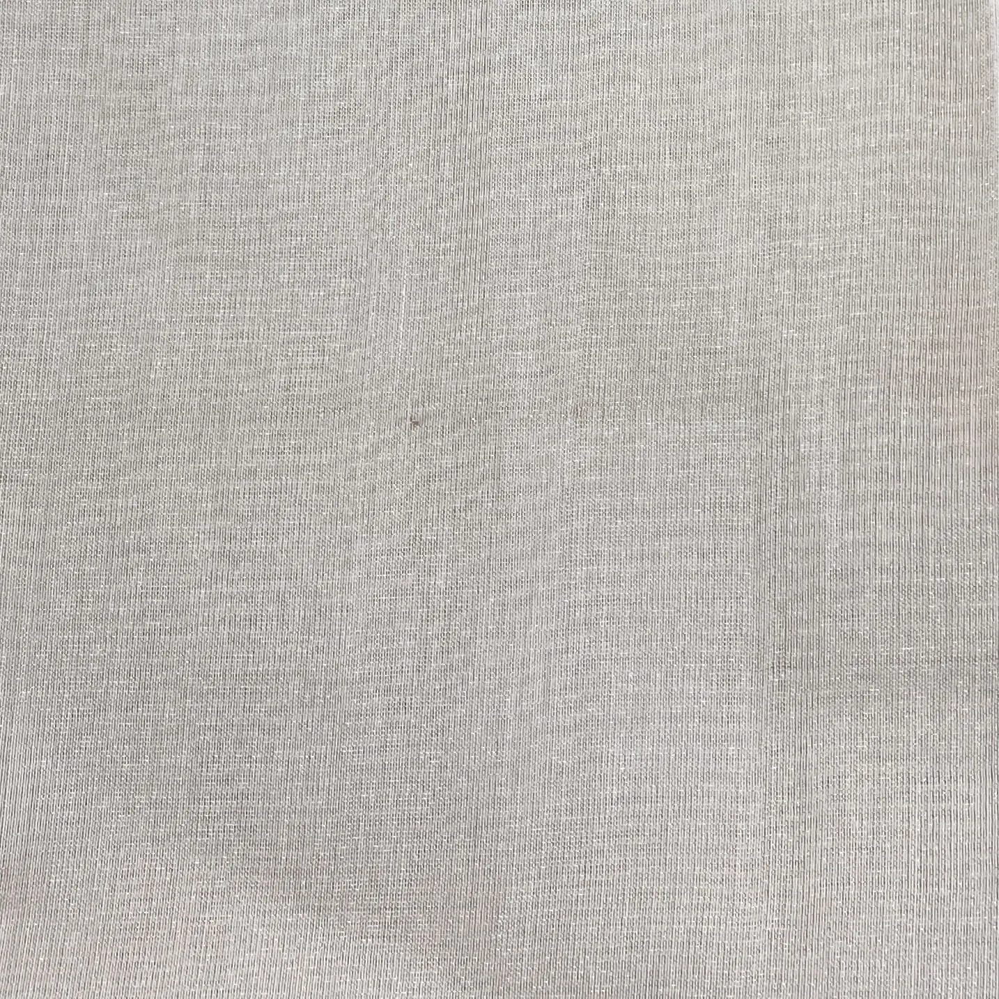 Classic Beige Beige Diamond Tissue Silver Silk Fabric