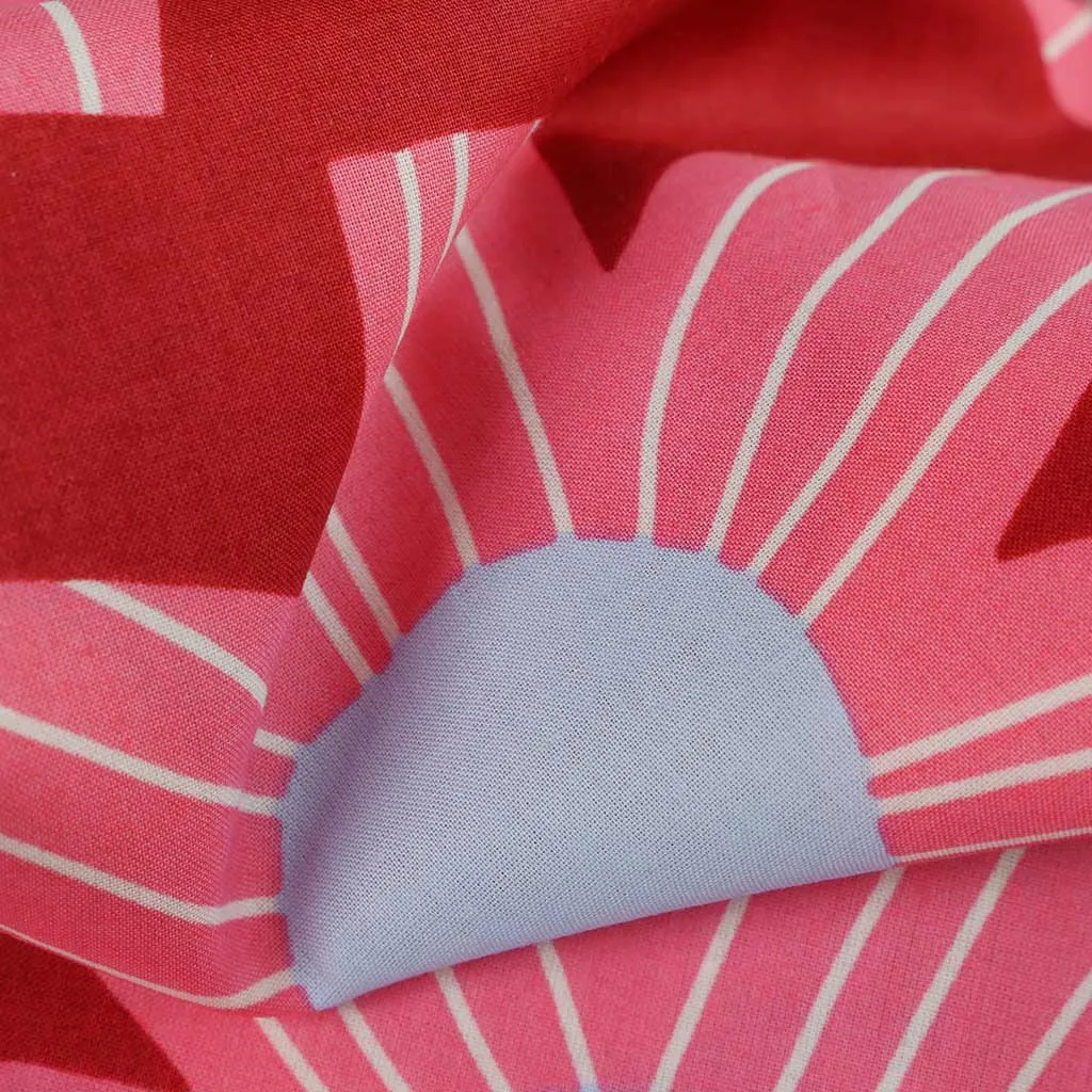 Cotton Voile - Bordeaux Sunny Days Woven Fabric by Nerida Hansen