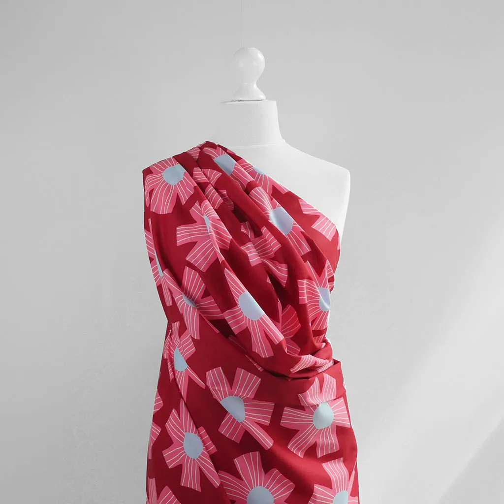 Cotton Voile - Bordeaux Sunny Days Woven Fabric by Nerida Hansen