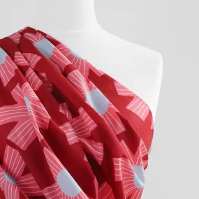 Cotton Voile - Bordeaux Sunny Days Woven Fabric by Nerida Hansen