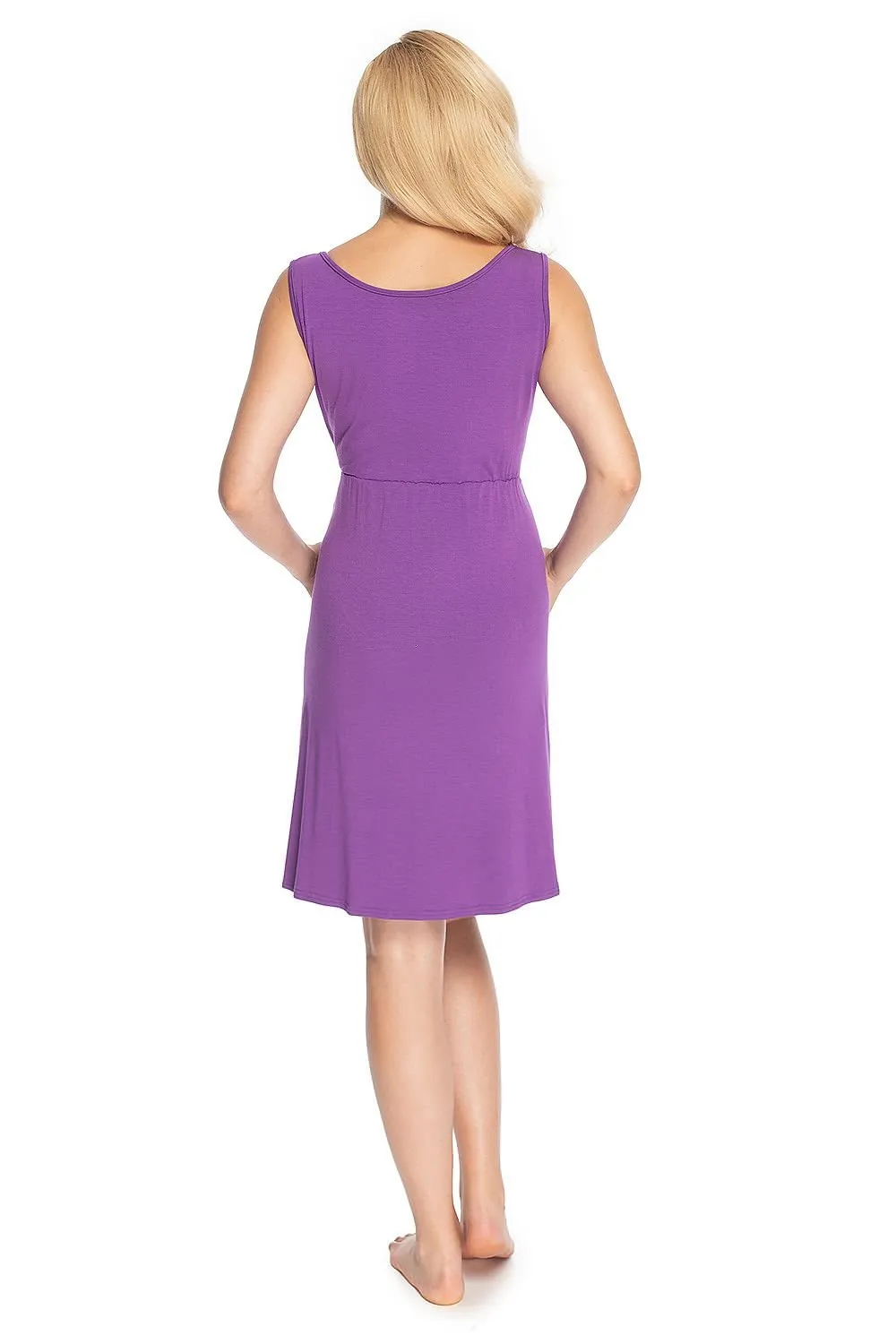 Elegant Bow Maternity & Nursing Nightgown for Comfort and Style