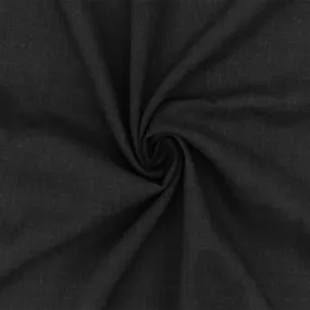 Faded Black-Gray Tropical Poly-Wool Cross-Hatch Shirting Fabric