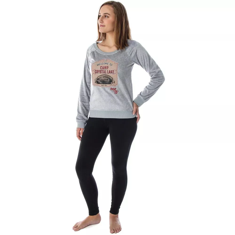 Friday the 13th Camp Crystal Lake Juniors' Long Sleeve Sleep Top