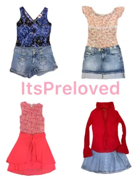 Girl Next Door: Y2K Tops, Skirts and Shorts Mix(RX-666)