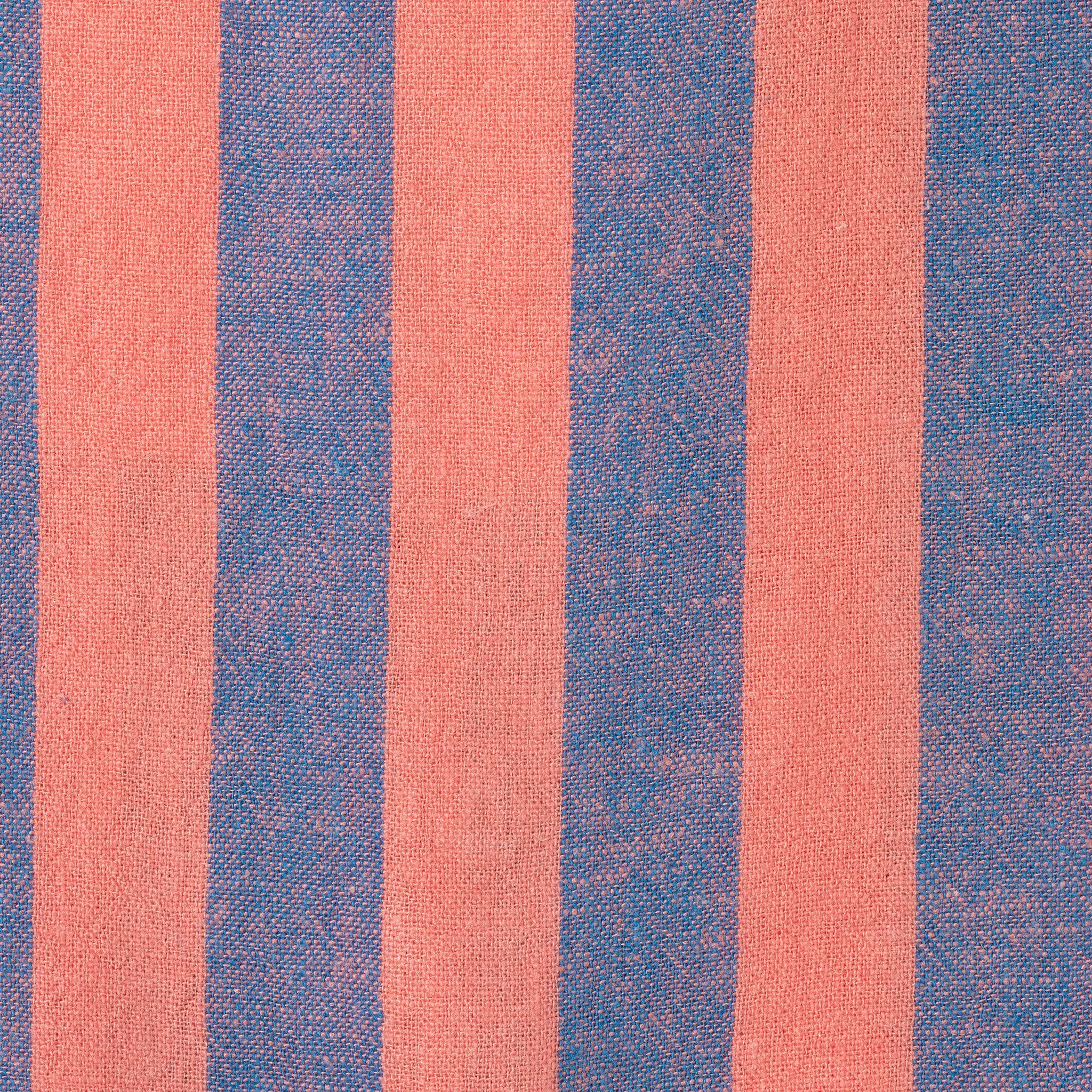 Kids (2-8) 2-Piece Striped Buttondown Set | Coral & Blue