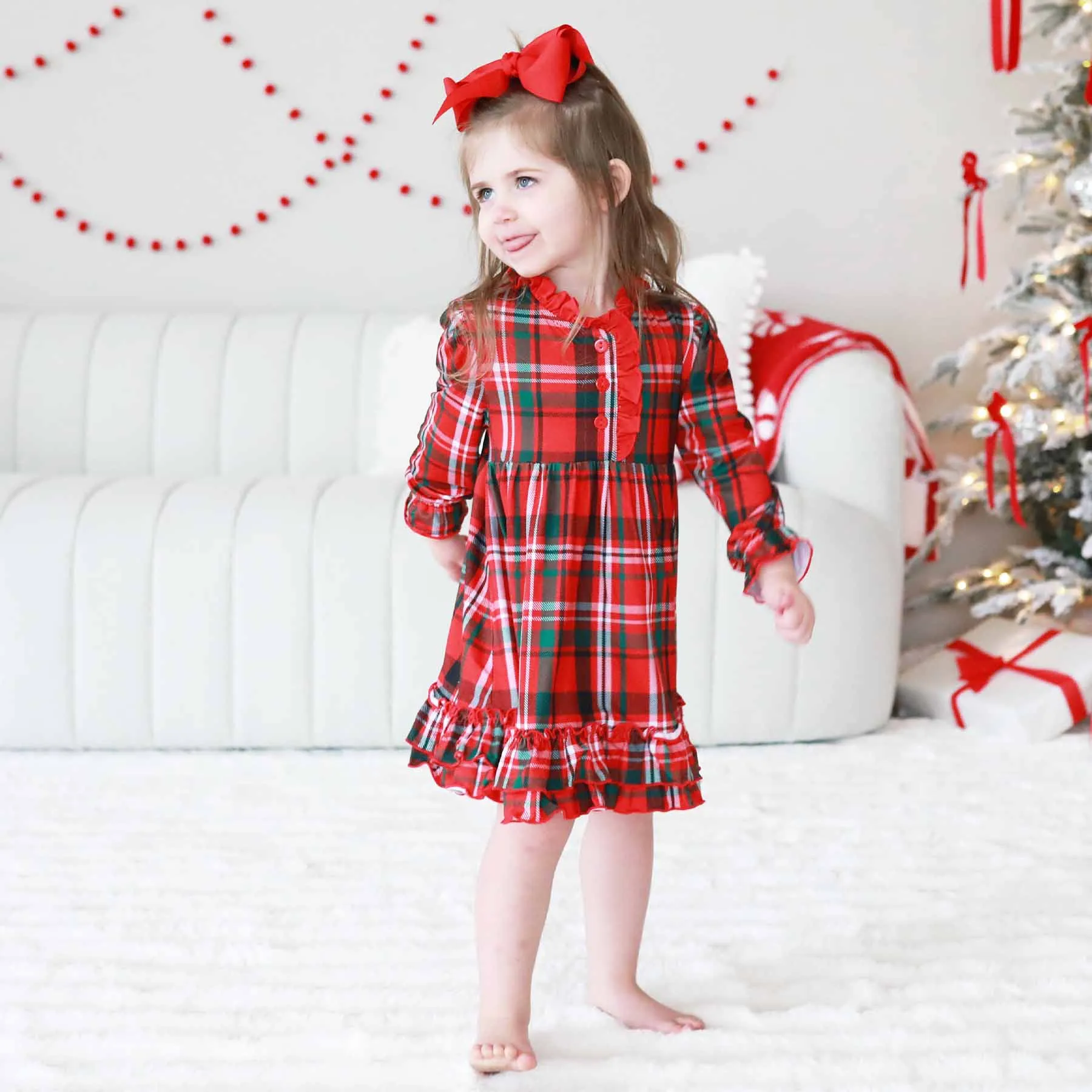 Long Sleeve Princess Ruffle Nightgown | Cozy Season