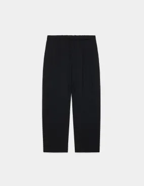 M24B-01PT01C TUMBLED WOOL TROPICAL COCOON WIDE EASY PANTS