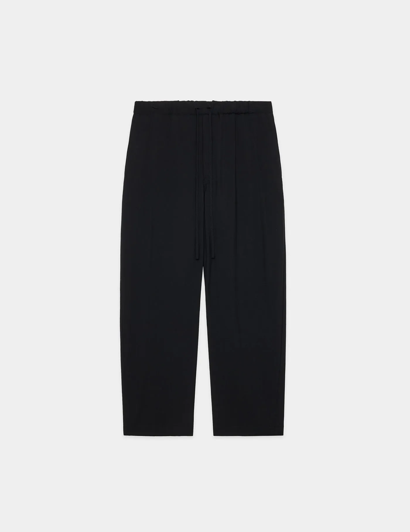 M24B-01PT01C TUMBLED WOOL TROPICAL COCOON WIDE EASY PANTS