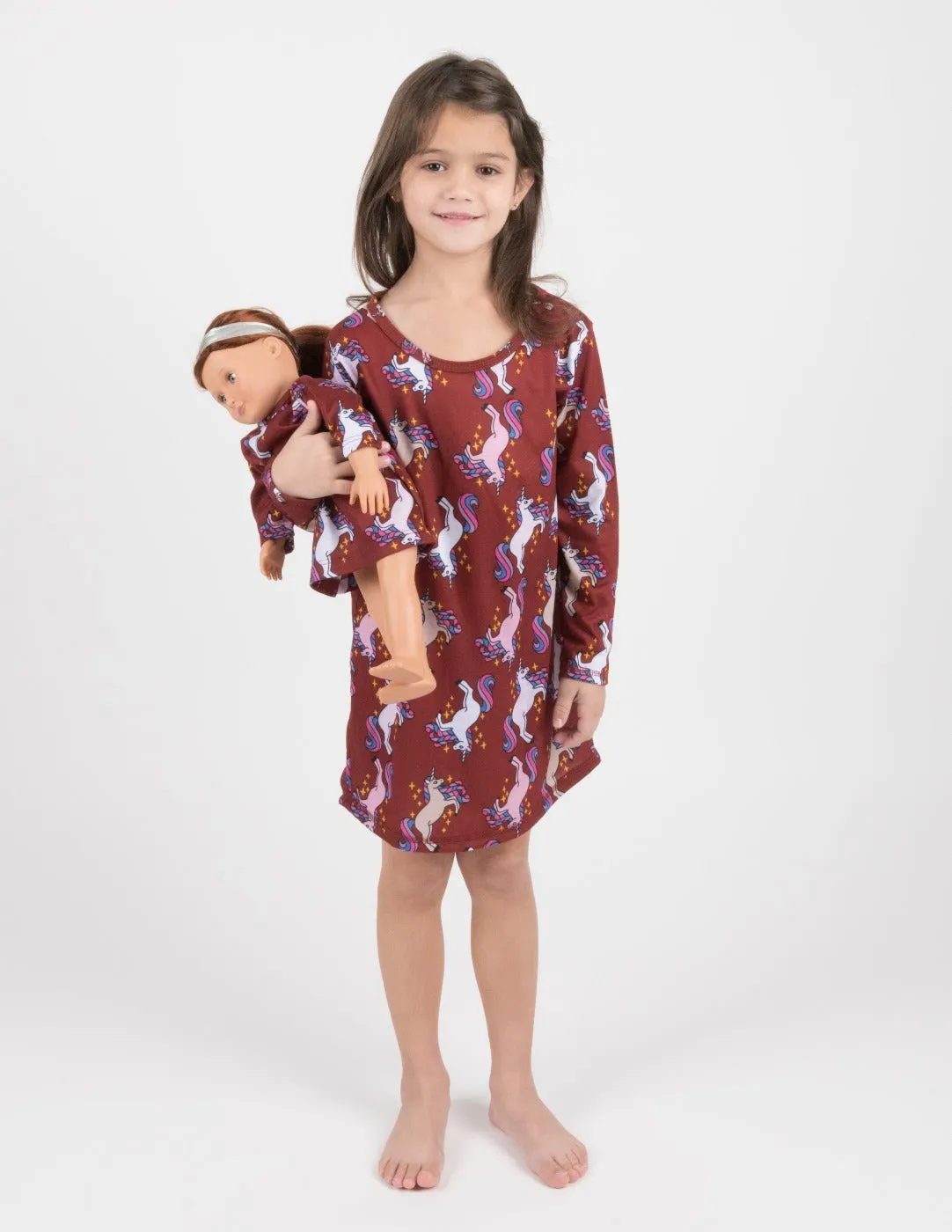 Matching Girl & Doll Nightgowns