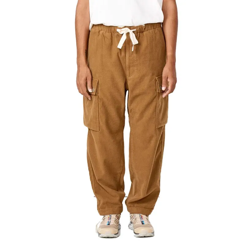 NANAMICA Flannel Easy Cargo Pants Camel