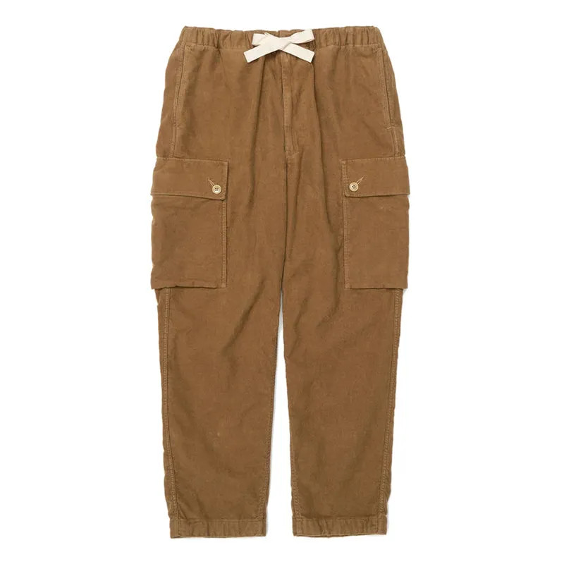 NANAMICA Flannel Easy Cargo Pants Camel