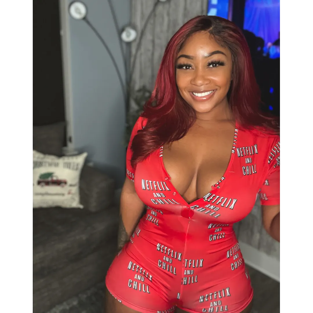 Netflix and chill shorts onesie
