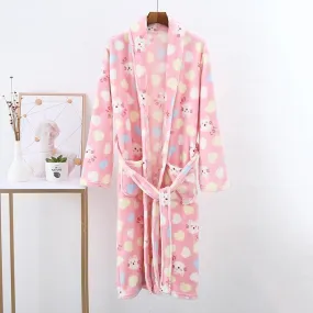 Parent-child Nightgown Thickened Flannel Sleep