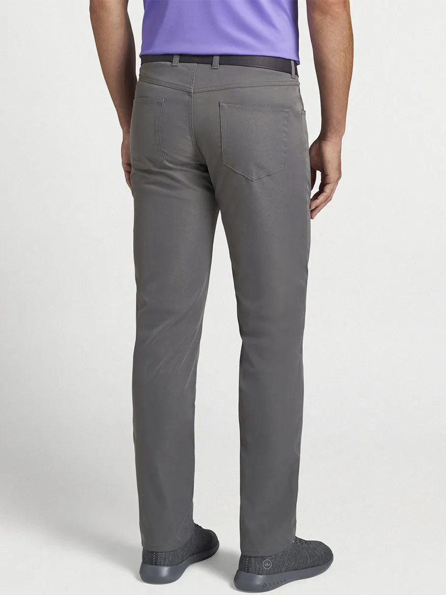 Peter Millar Performance Five-Pocket Pant in Iron