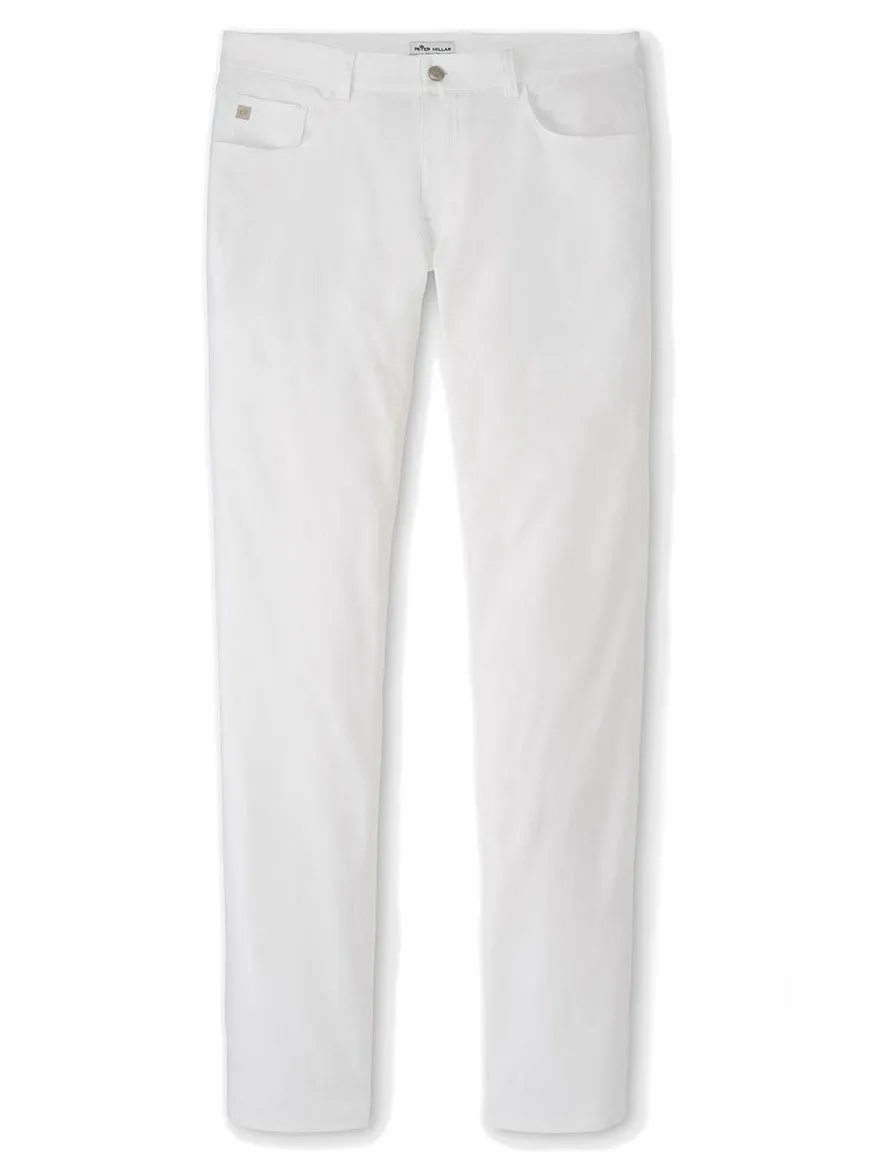 Peter Millar Performance Five-Pocket Pant in White