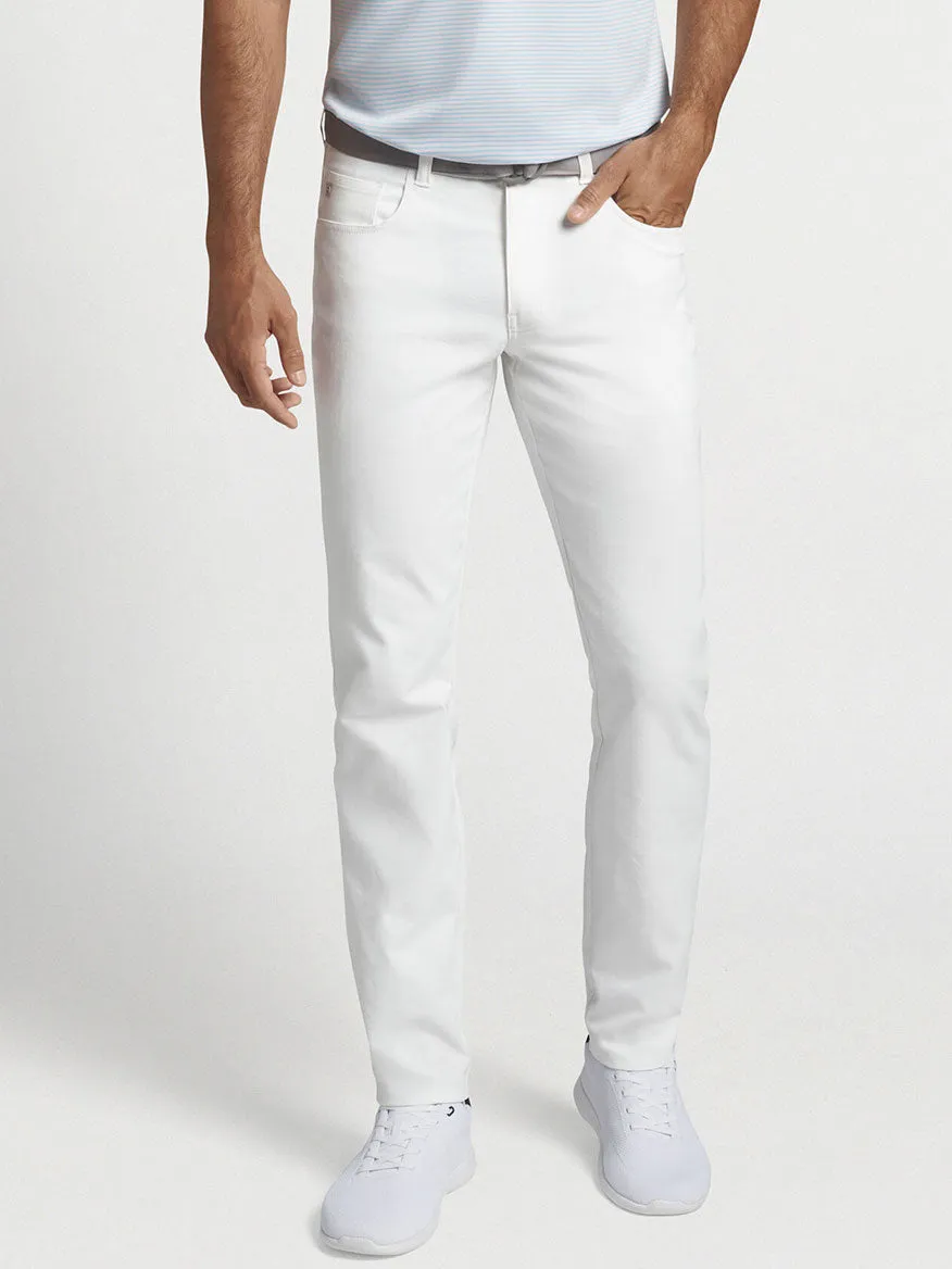 Peter Millar Performance Five-Pocket Pant in White