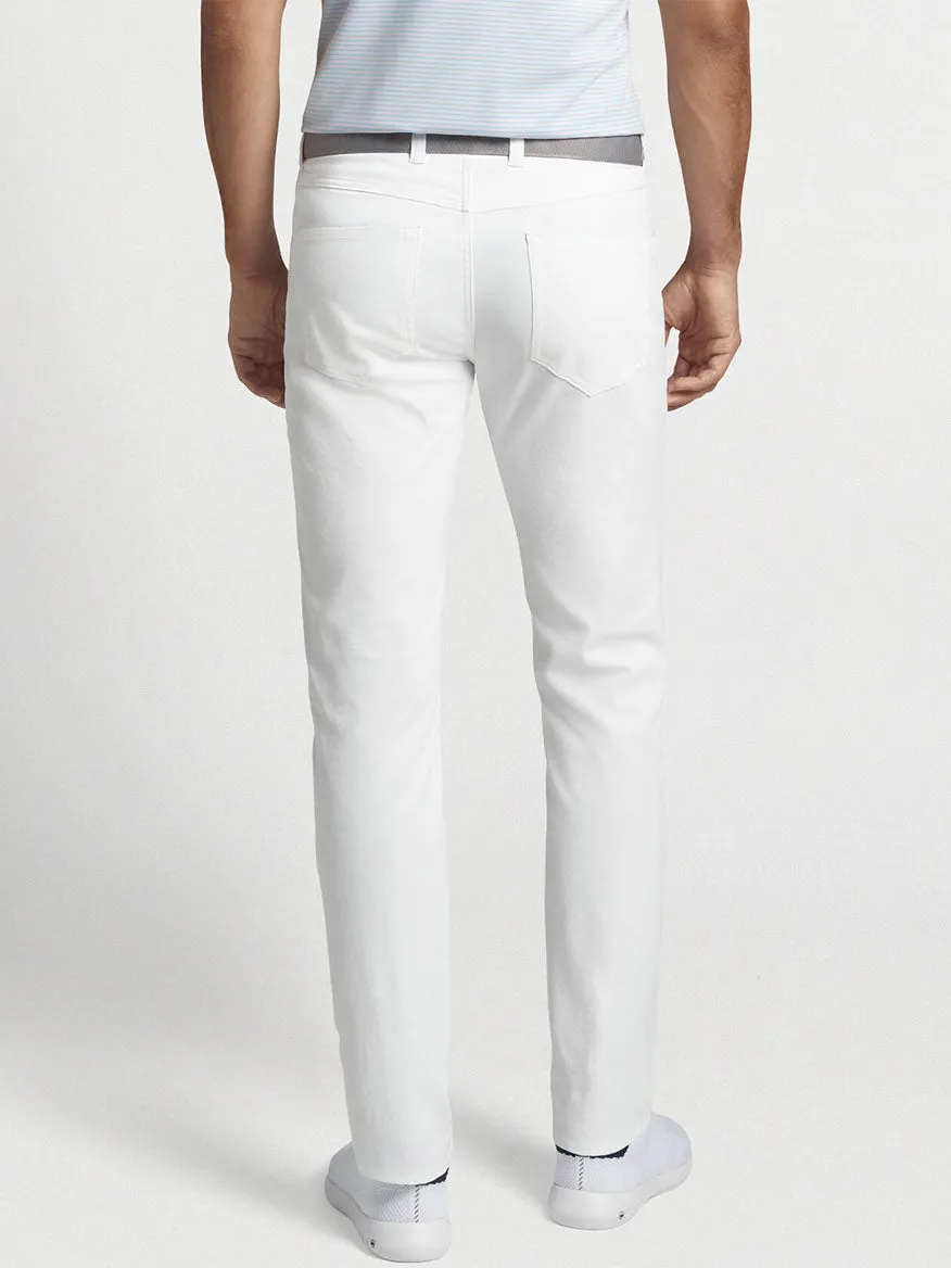 Peter Millar Performance Five-Pocket Pant in White