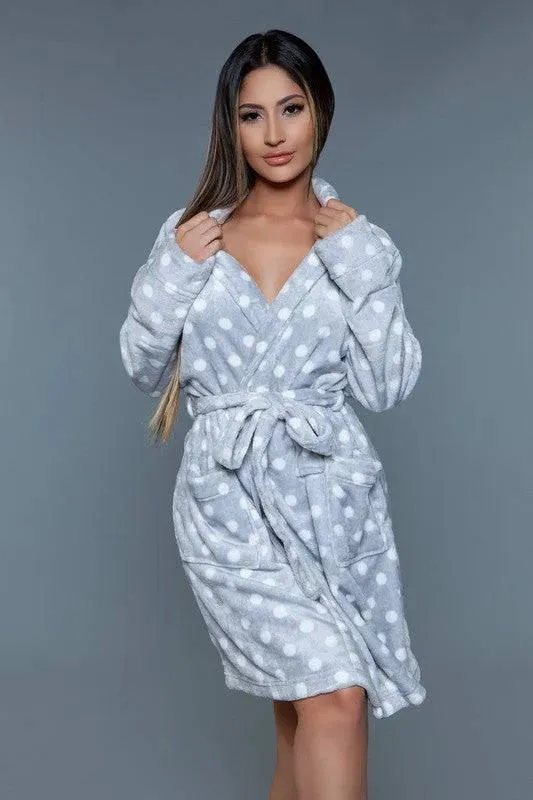 Polka Dot Kaylee Cozy Wrap Robe