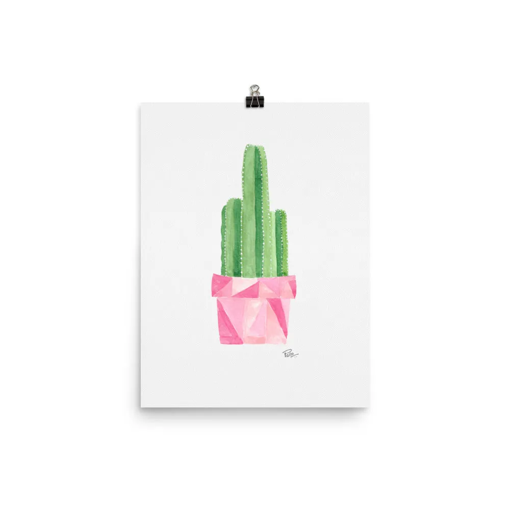Potted Cactus - Art Print