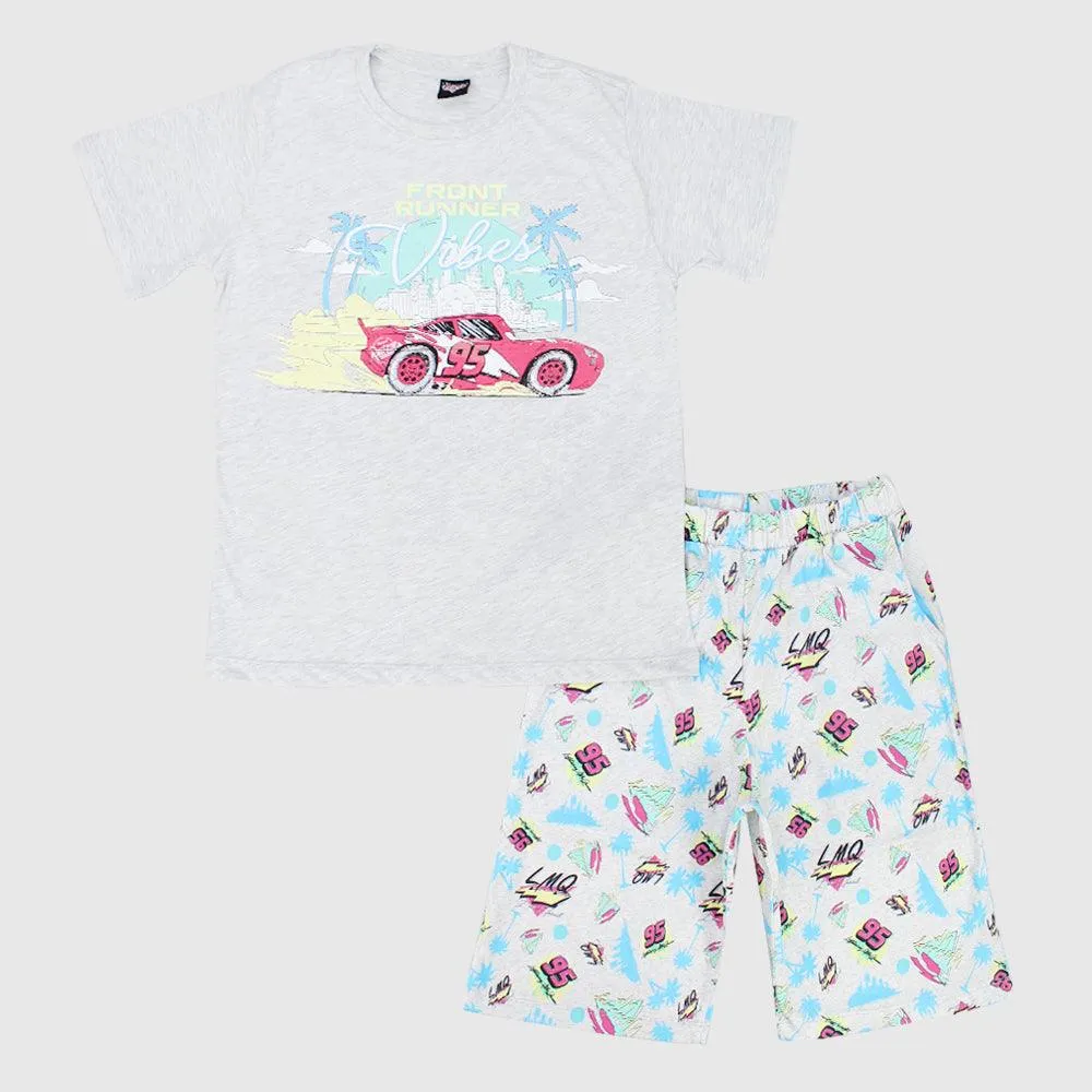 "Front Runner Vibes" Short-Sleeved Pajama