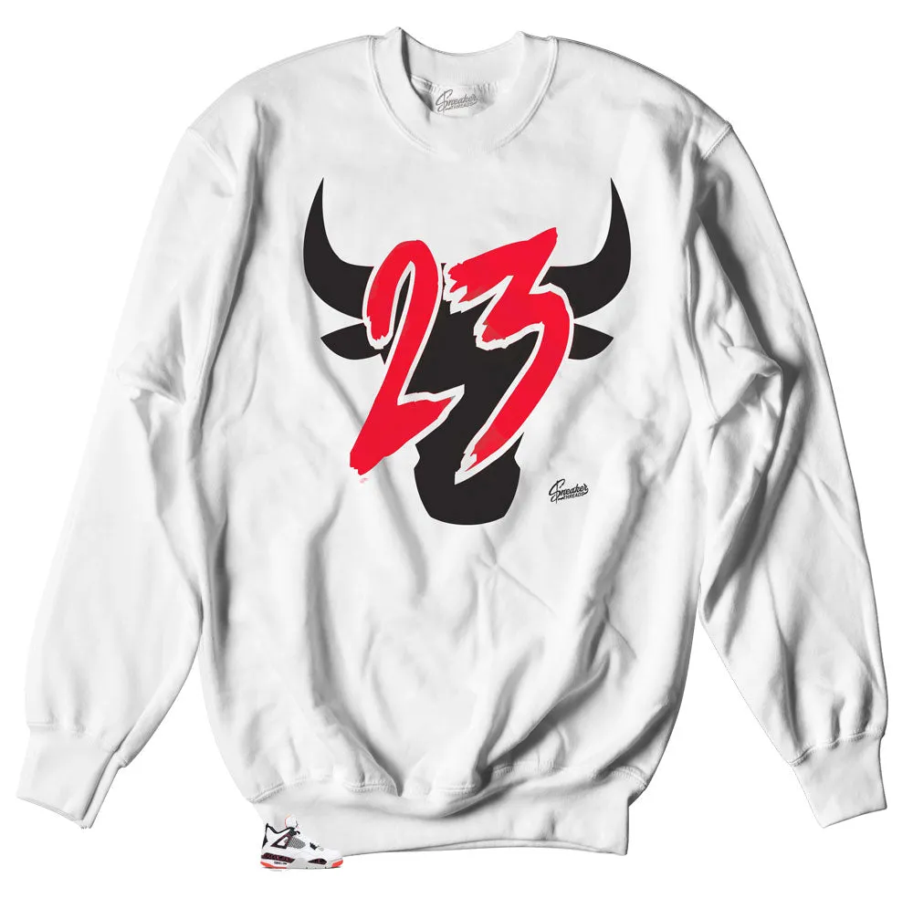 Retro 4 Bright Crimson Toro Sweater