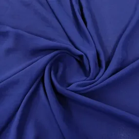 Solid Navy Blue Color Plain Georgette Fabric