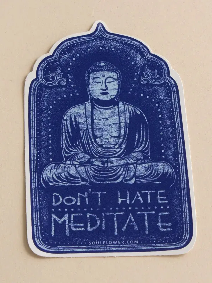 Soul Flower Meditate Sticker