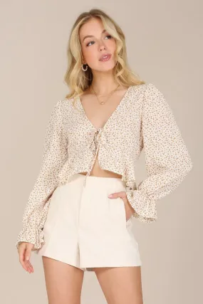 Spring Breeze Puff Sleeve Floral Top