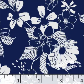Standard Weave Doodle Poly Cotton Dress Fabric 5989