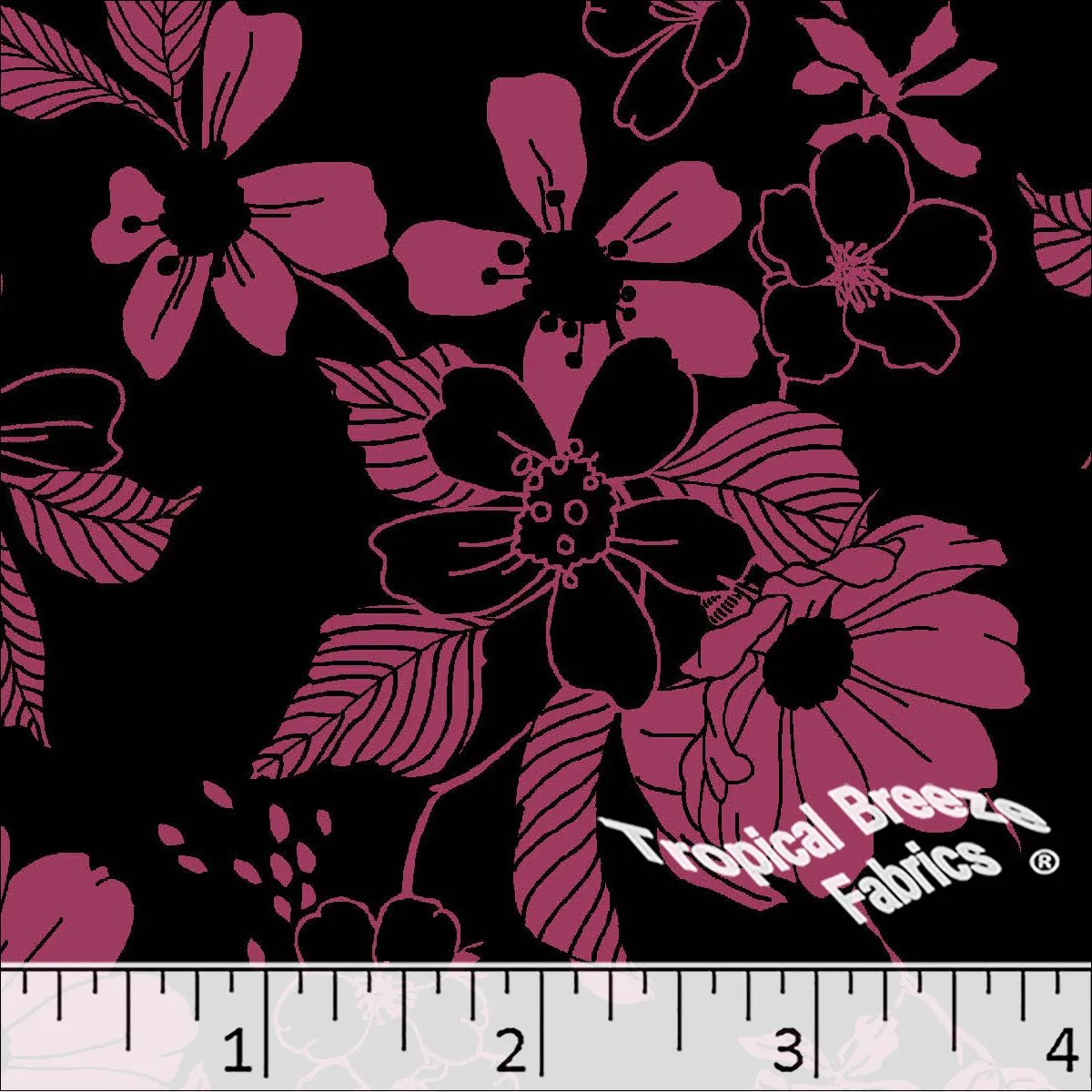 Standard Weave Doodle Poly Cotton Dress Fabric 5989
