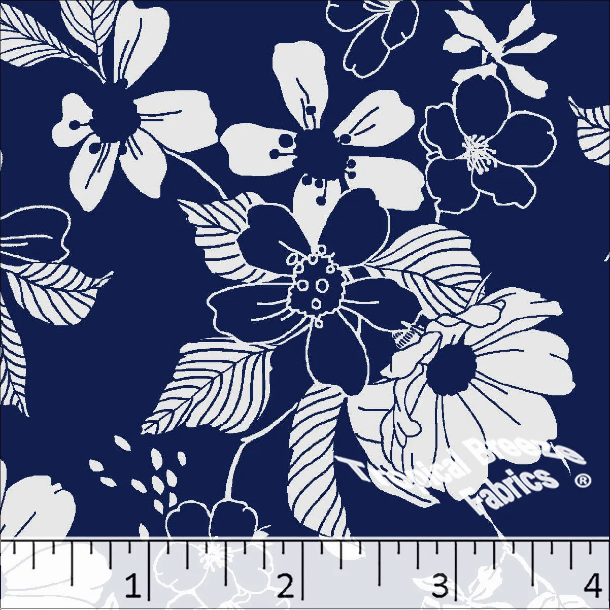Standard Weave Doodle Poly Cotton Dress Fabric 5989