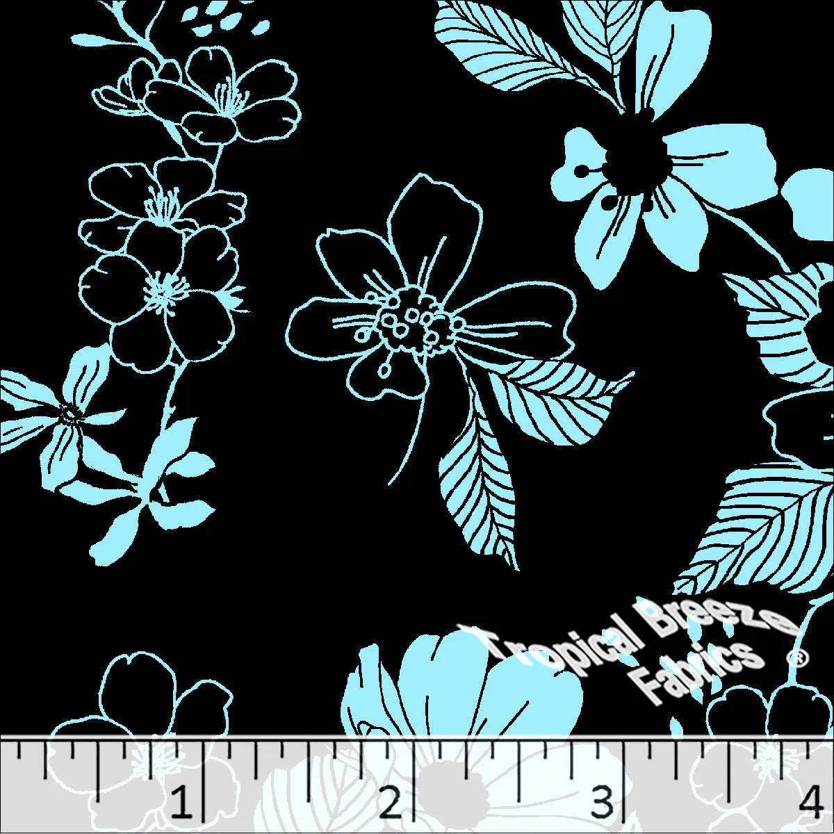 Standard Weave Doodle Poly Cotton Dress Fabric 5989