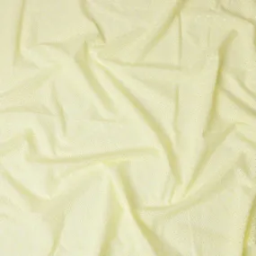 Sun-Kissed Lemon Cotton Lawn Embroidery, 110cm Wide - Fabric Sold by the Meter from India-D18858