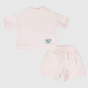 Unisex Pink 2-Piece Outfit Set