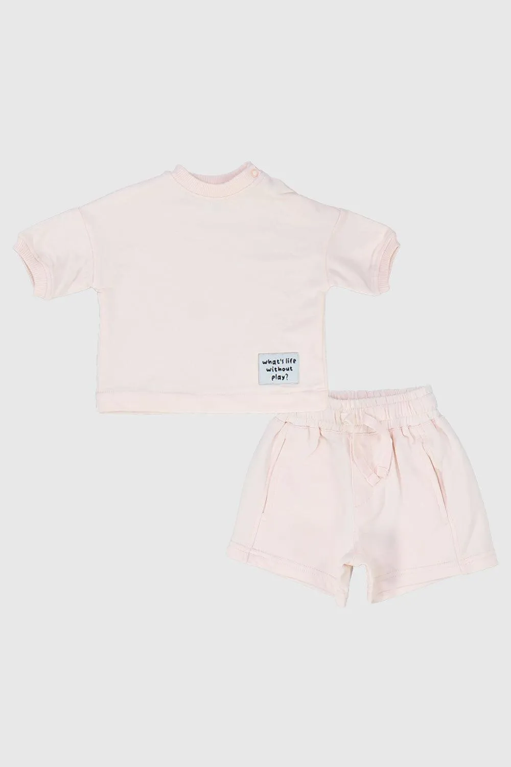 Unisex Pink 2-Piece Outfit Set