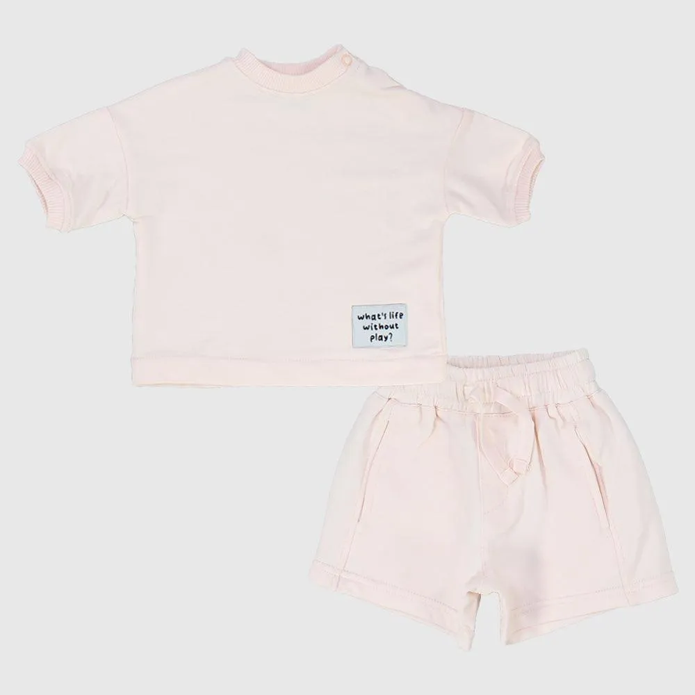Unisex Pink 2-Piece Outfit Set