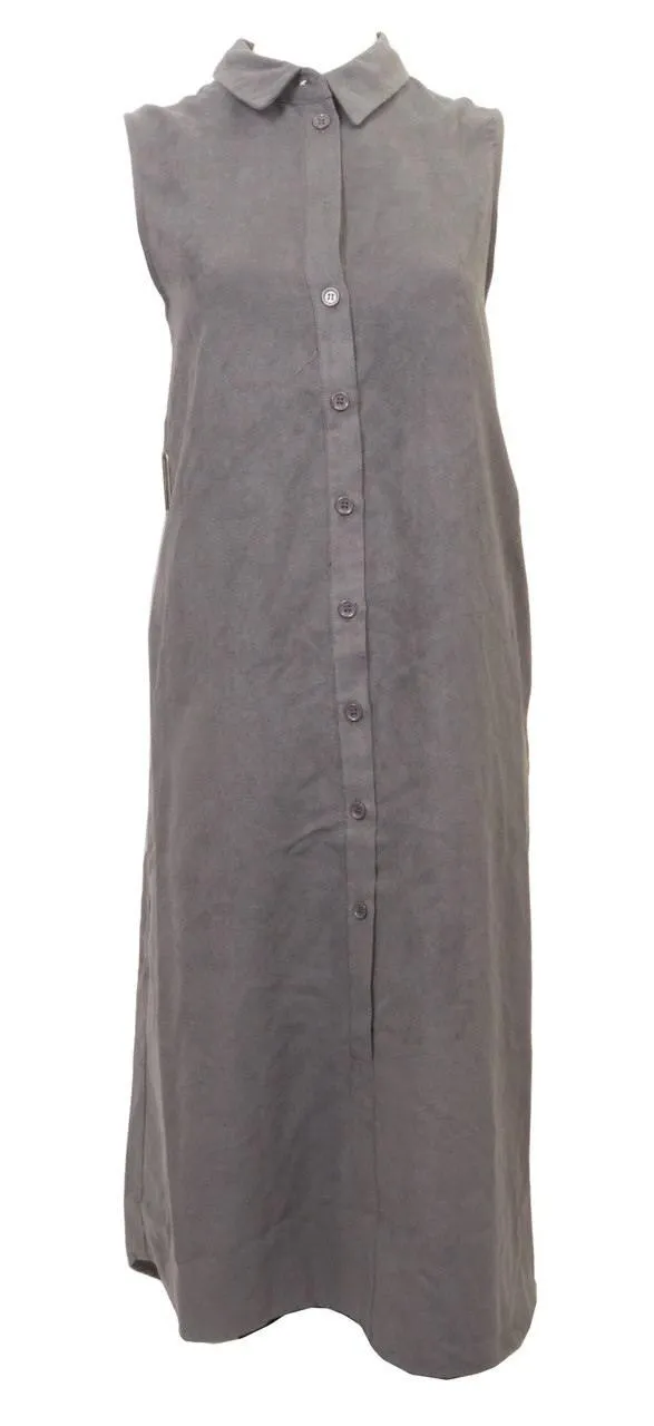 Vivid Suede Vest Dress