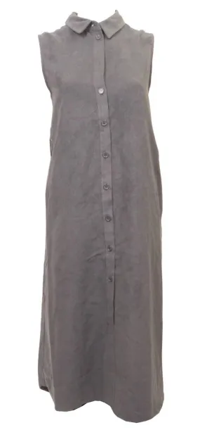 Vivid Suede Vest Dress