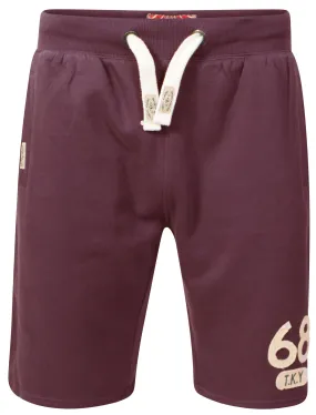 Willow Cove Sweat Shorts in Bordeaux Marl - Tokyo Laundry