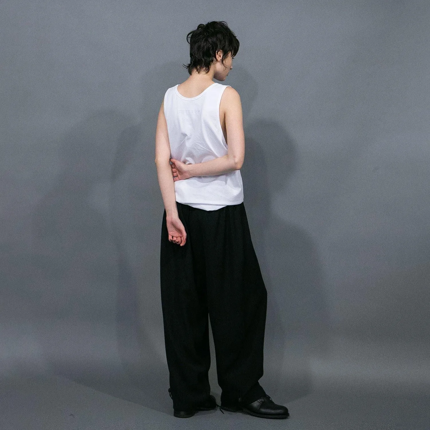 WM07-PT251074 CU/TRIXION 2WAY DOUBLE CLOTH WIDE EASY PANTS