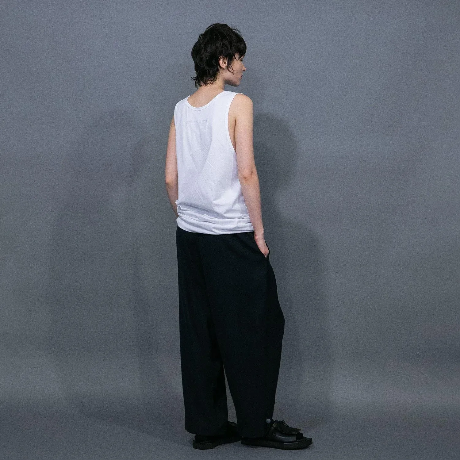 WM07-PT251074 CU/TRIXION 2WAY DOUBLE CLOTH WIDE EASY PANTS