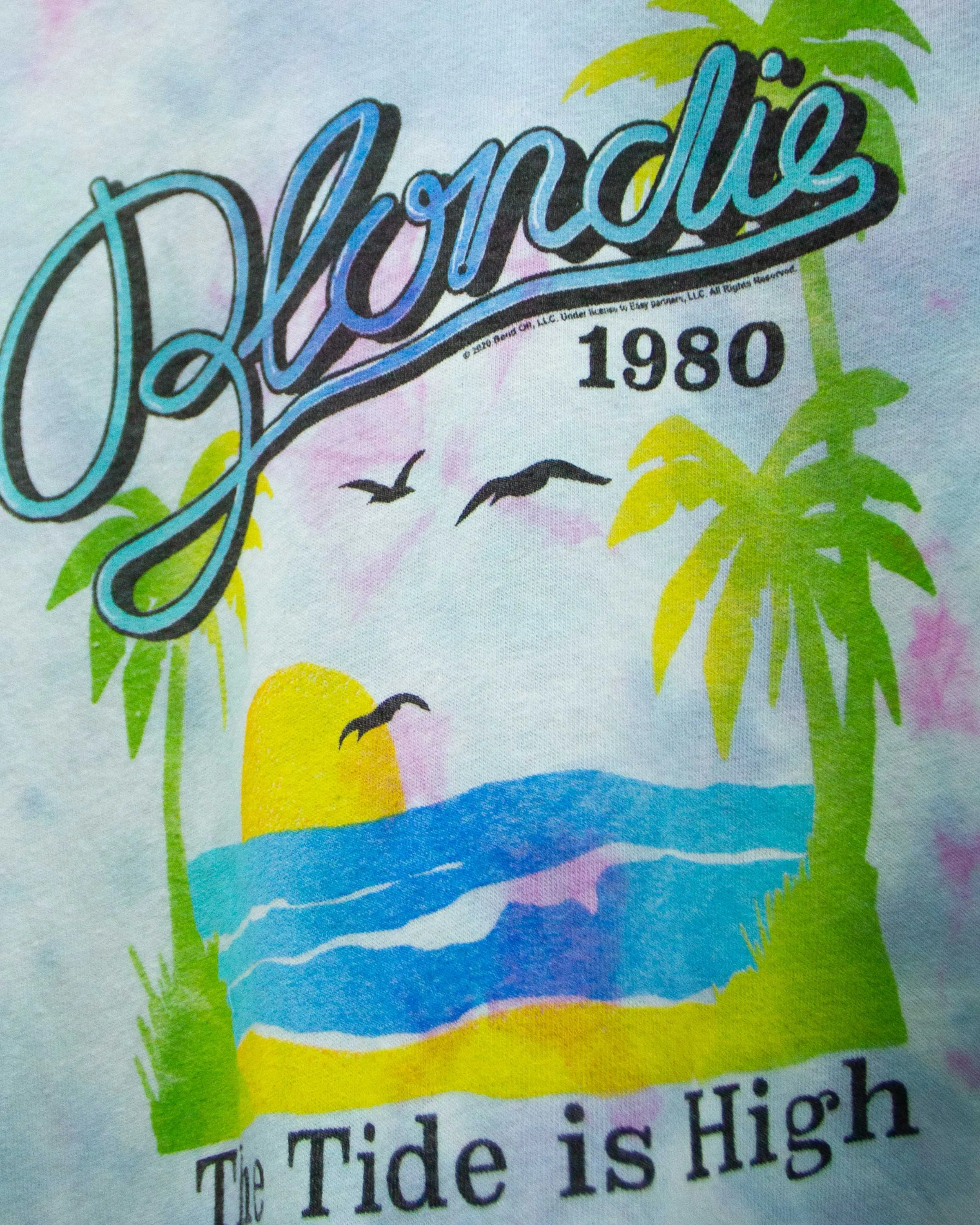 WOMENS BLONDIE TIDE IS HIGH TIE DYE ORIGINAL TEE