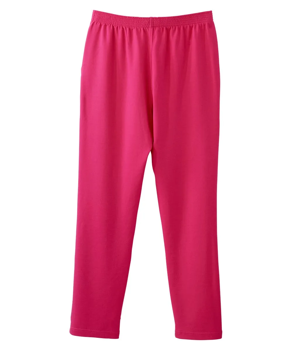 Women's Easy Grip Pull-On Knit Pant with Adjustable Hem (Petite) - Clearance